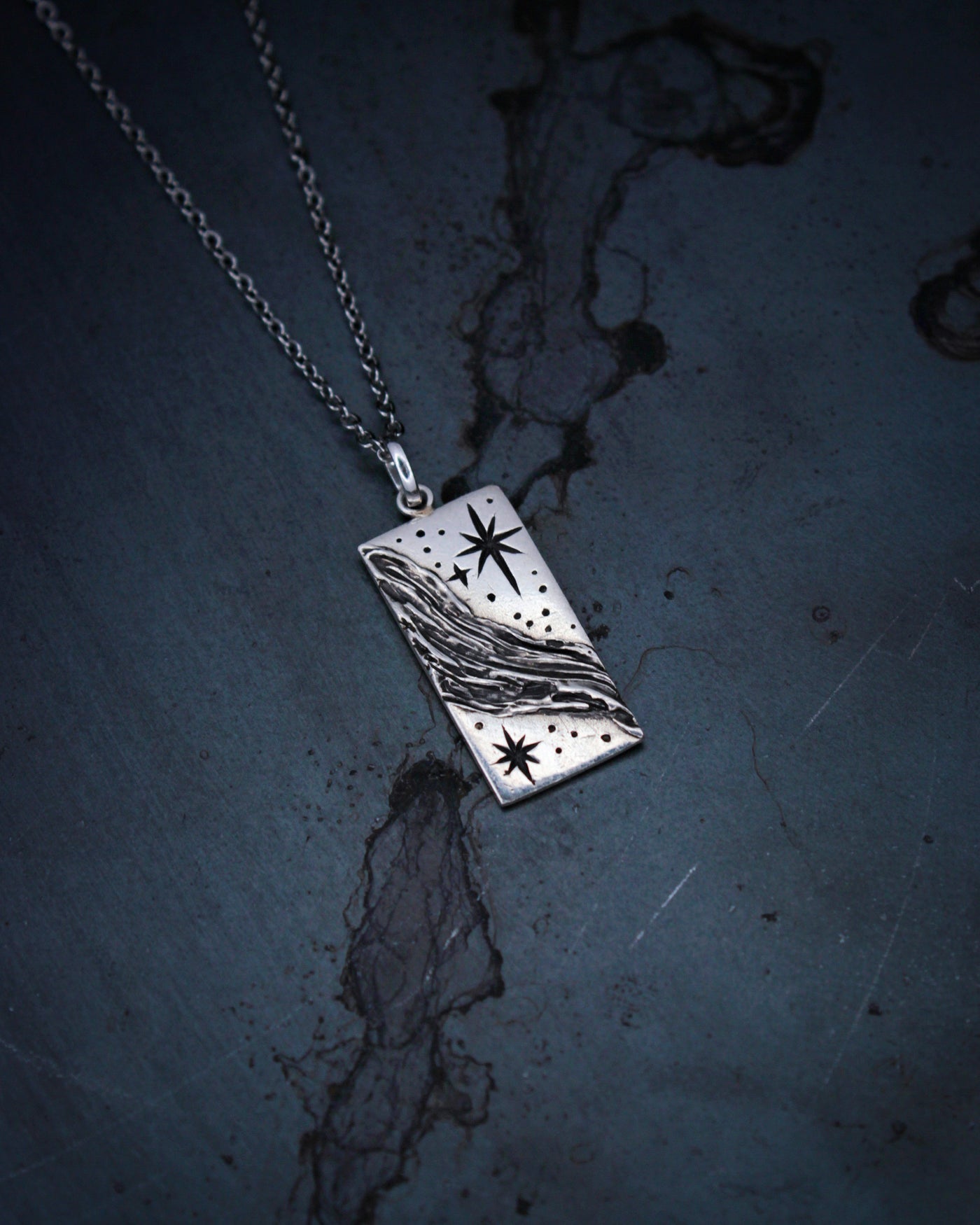 GALAXY AND STARS PENDANT